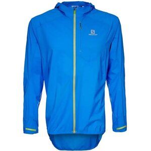 Salomon Blue Packable Full Zip Fast Wing Hoodie Jacket Size XL 41121